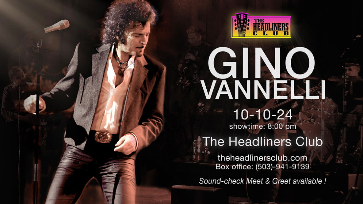 gino vannelli oswego oregon october 10th 2024 poster